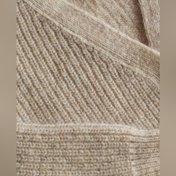 Cozy Beige Women's Cardigan Sweater - Picture 11 of 15